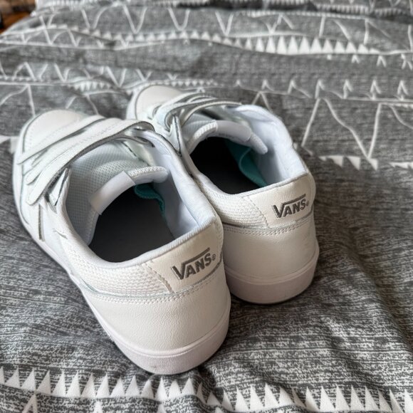 Vans ComfyCush White Leather Velcro Strap Sneakers – Men’s Size 12 - Picture 2 of 11